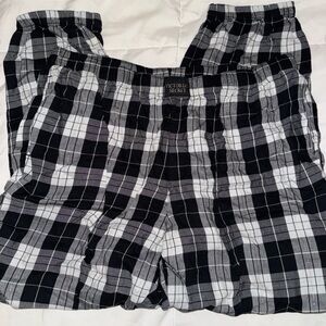 Victoria's Secret Black and White Plaid Pants